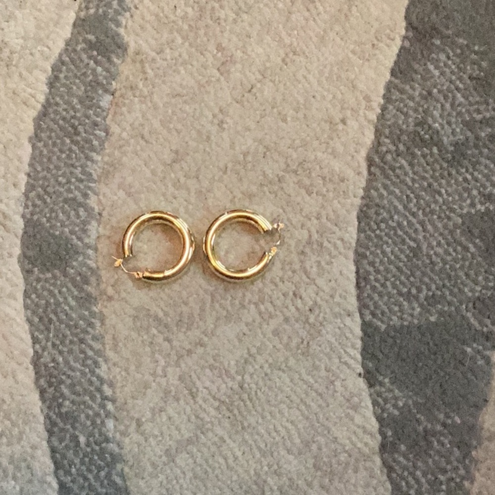 Thick Gold Hoops